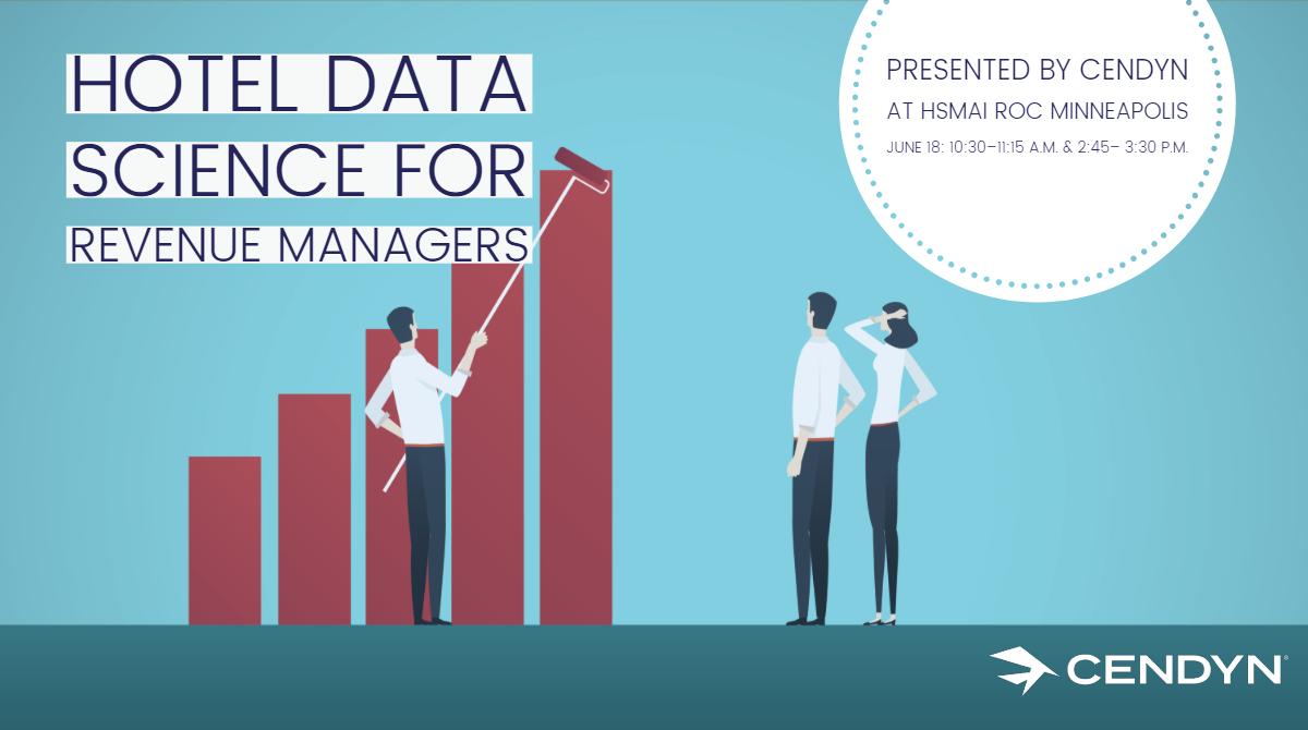 Cendyn's tweet photo. Revenue managers: The rise in data democracy is turning us all into DIY amateur data scientists. To learn the key concepts, attend our “Hotel Data Science for Revenue Managers” breakout at #HSMAIROC Minneapolis. https://t.co/gFnVm8weo7
#datascience #hospitality #revenuemanagement https://t.co/6Zqc1nxqY3