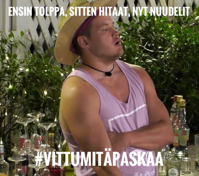 TervonenKatja's tweet photo. Juuson ilme, kun Vilma on syöttänyt nuudelia jollekin #tisuomi https://t.co/GlIoWEqhnc