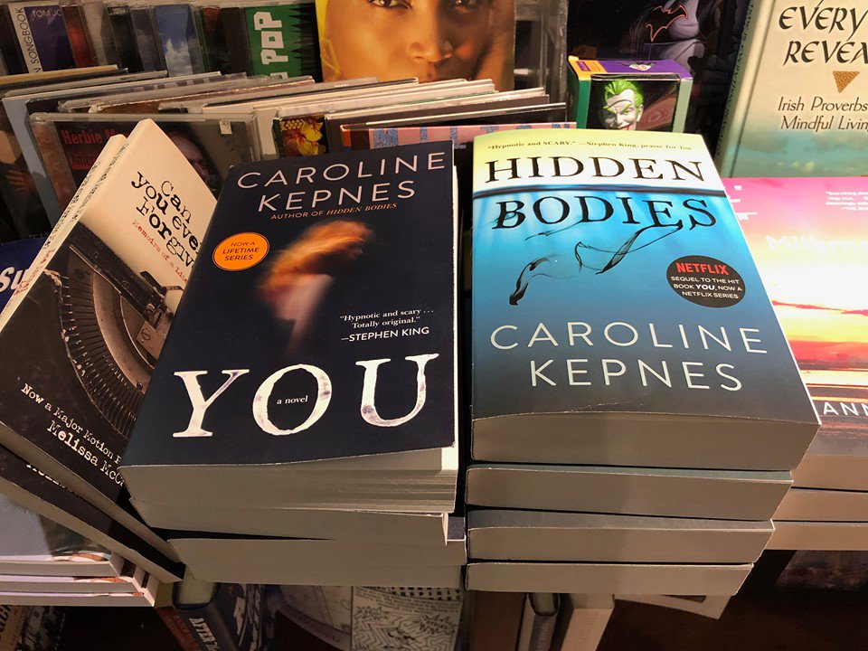 LogosBooksNYC's tweet photo. We just restocked on You and Hidden Bodies by Caroline Kepnes. Both have been selling like hot cakes ever since You was adapted into a hit TV series on Netflix. Get them while they last!

Logos Bookstore
1575 York Ave
(83rd-84th St)
(212) 517-7292

#You #HiddenBodies https://t.co/2u74aiphk5