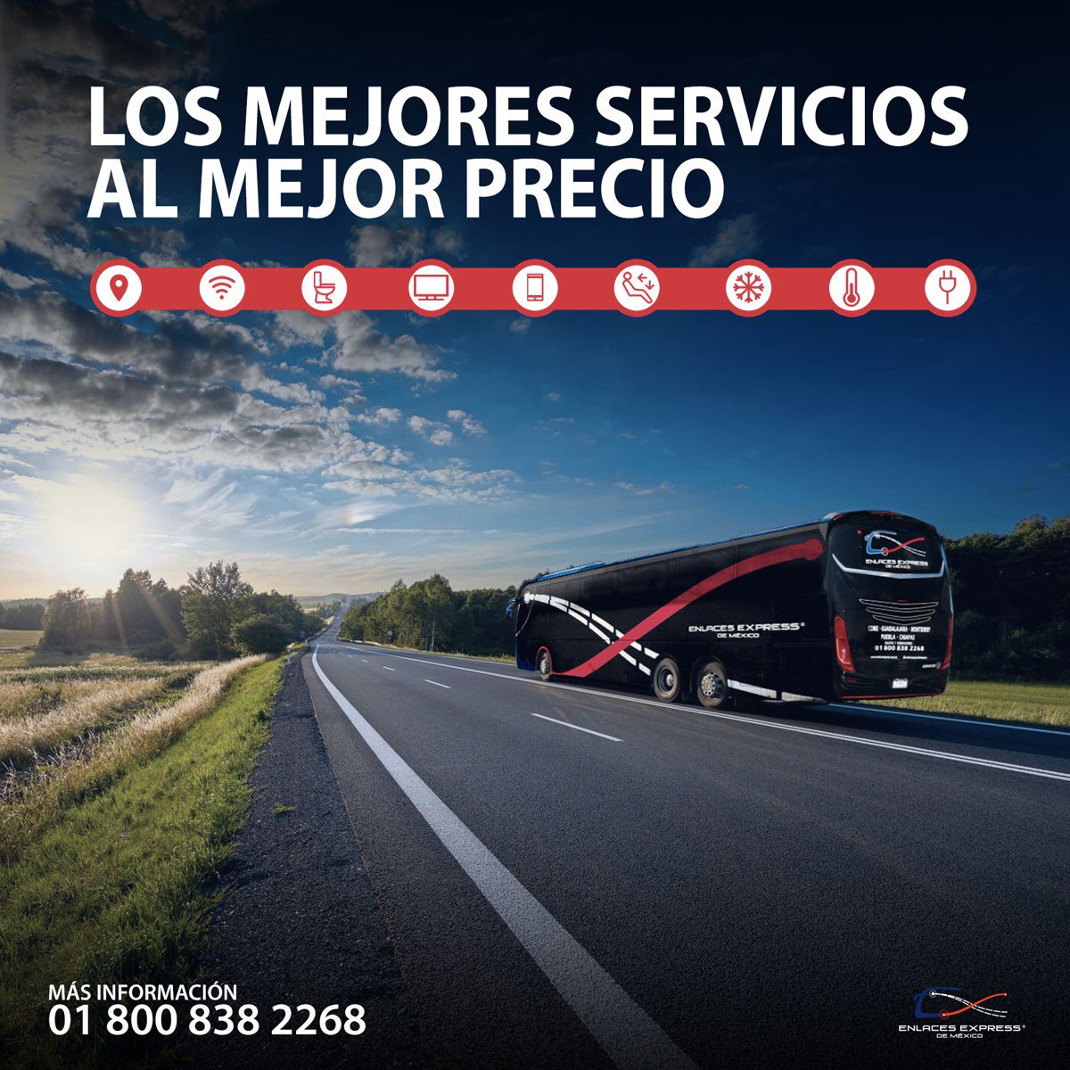 DeEnlaces's tweet photo. Con #EnlacesExpress Siempre obtienes el mejor servicio al mejor precio. ¡Compruébalo!
Consulta nuestras tarifas y destinos: 01 800 838 2268
#VisitMexico #ViajemosPorMexico #EnAutobús https://t.co/PDoCB7vOLh