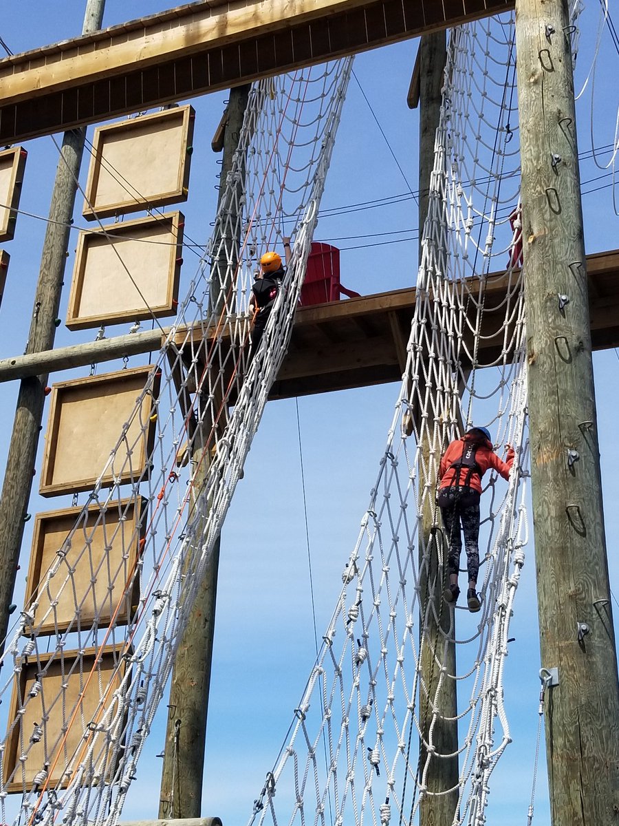 MrHarding25's tweet photo. Facing fears on the high ropes/zipline! https://t.co/lZ1fCboins