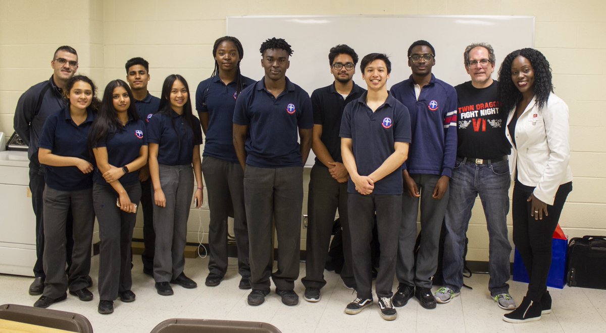 Thank you <a href="/WarriorOhenewa/">Ohenewa Akuffo</a> for visiting <a href="/StAugSS/">St. Augustine S.S.</a> today! Outstanding mentorship for our wrestling team. 🏆🥇⭐️ #MyCatholicEducation <a href="/DPCDSBSchools/">Dufferin-Peel Catholic District School Board</a>