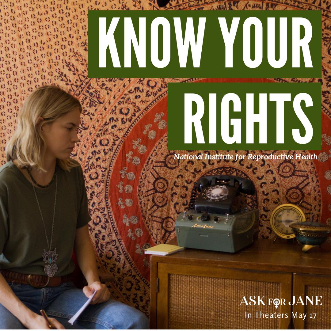 askforjane's tweet photo. Know Your Rights:  New York State medical professionals must give you complete and current information in a way that you understand so you can make an informed choice about your treatment.  - @nirhealth 
Ask for Jane opens in NYC on May 17! https://t.co/XY5iooEKjM