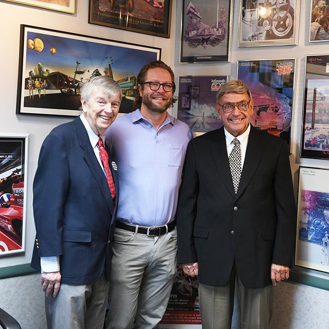 Got to hang out recently with two very impressive men!  Long time great friend Butch Welsch (72 years in a row now to the 500) and Indy 500 historian Donald Davidson (who 100% knows more about my own stats than I do!). @welschheatncool #indy500 bit.ly/2J9u4Ir