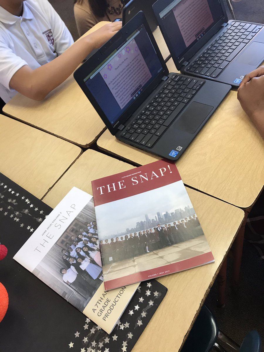 TechTeachWeis's tweet image. Final Day of Magazine Club at @GASchool_NYC #classroominc #blendedlearning