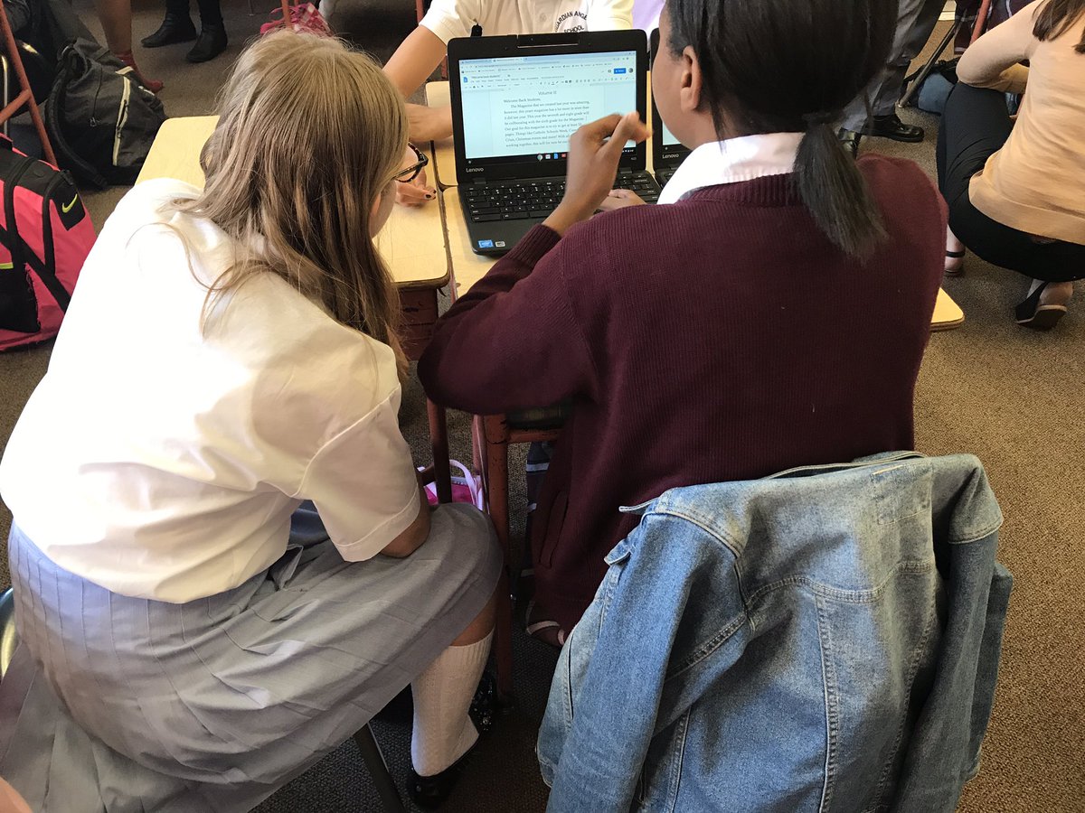 TechTeachWeis's tweet image. Final Day of Magazine Club at @GASchool_NYC #classroominc #blendedlearning