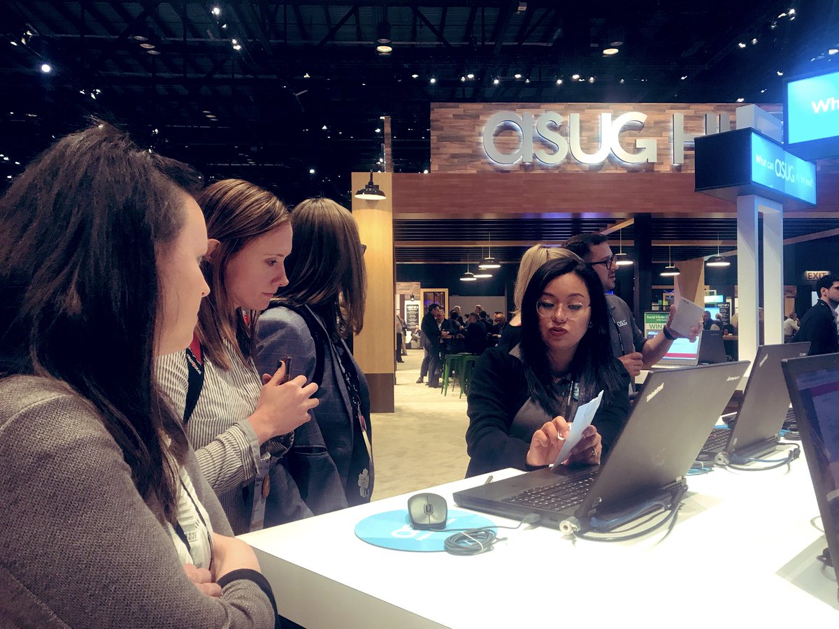 ASUG365's tweet photo. Visit us at the ASUG Hub and find out what we can do for you. #ASUG2019 #ASUGpath #SapphireNow https://t.co/BWrzef4WZt