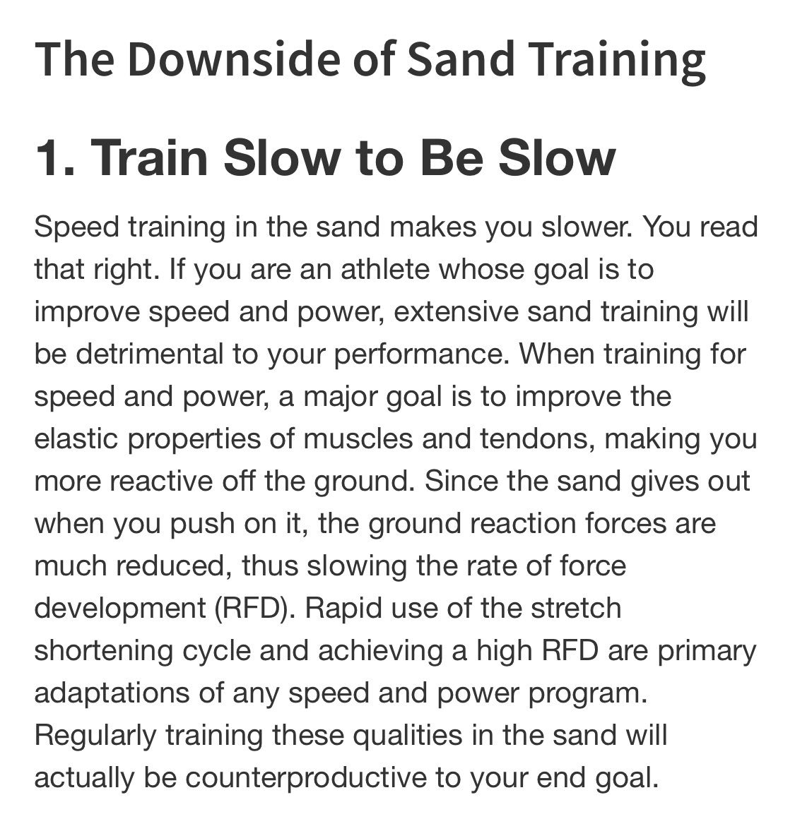 SimonPwilliams4's tweet photo. @BENNETT_78 working out in sand can be a solid work out but speed training / latter training 👎 https://t.co/7GwrYNCvlZ