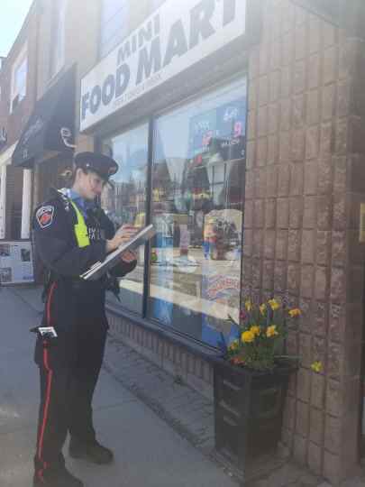 Our <a href="/HPSAuxiliary/">HPS Auxiliary & Volunteer</a> were out at <a href="/LockeStShops/">Locke Street Shops</a>  and nearby #LockeStreet vehicles sharing #crimeprevention tips with our #HamOnt #community.