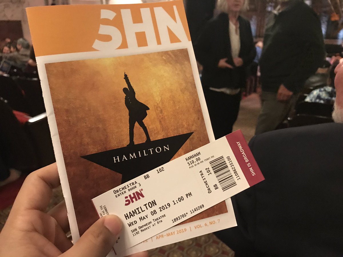 PatrickHastin's tweet photo. After a long wait finally I won the lotto tickets!! 
#hamiltonSF #ham4ham @Ham4HamShow #SHNSF https://t.co/svkBdJkey9