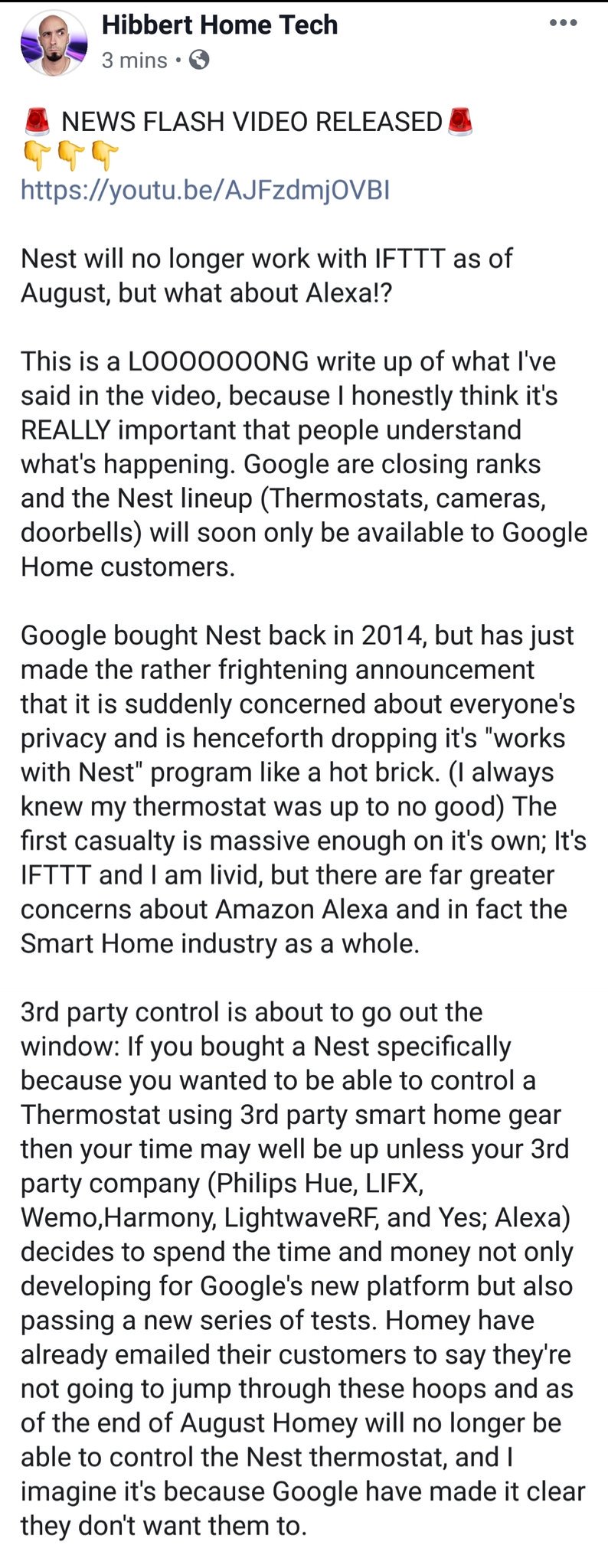 nest no longer works with alexa
