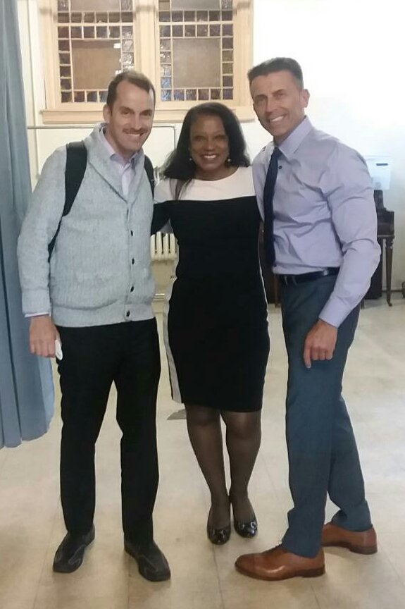Great time on the set yesterday in Brooklyn  for the mini Web series "All the Souls".With Pauline and Roberto ☺I know where I'm going I don't let no one distract me! Right Chicky ❤❤💪💪