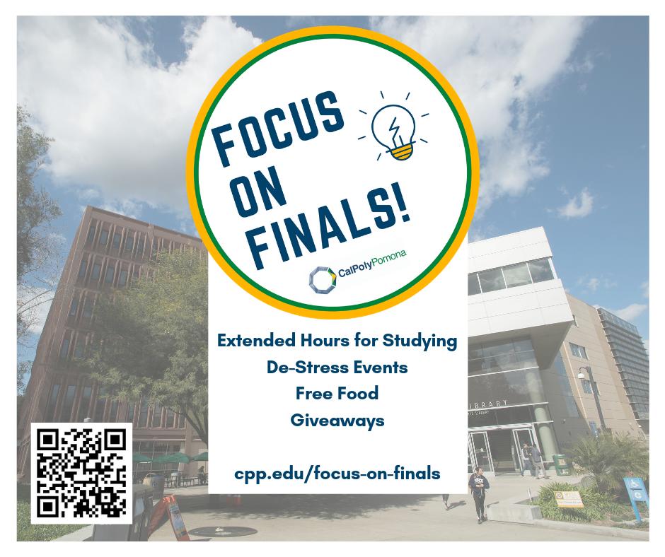 PolyTransfer's tweet image. ATTENTION ‼️ Finals Stations will be located throughout campus on finals week. Learn about scheduled activities and pick up FREE testing supplies, snacks, and other resources to keep you on track.
#focusonfinals #yougothis 📚📝🤓