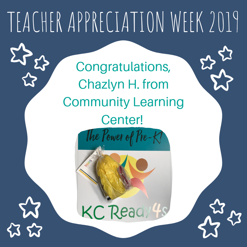kcready4s's tweet photo. 🥁...and the outstanding teacher receiving a yummy smelling kitchen soap, keychain, and lotion is.....Chazlyn H. from Community Learning Center! Thanks for all you do Chazlyn! 

Be sure to check back tomorrow as we celebrate 3 more teachers during #teacherappreciationweek! https://t.co/TgiYWVdOKt