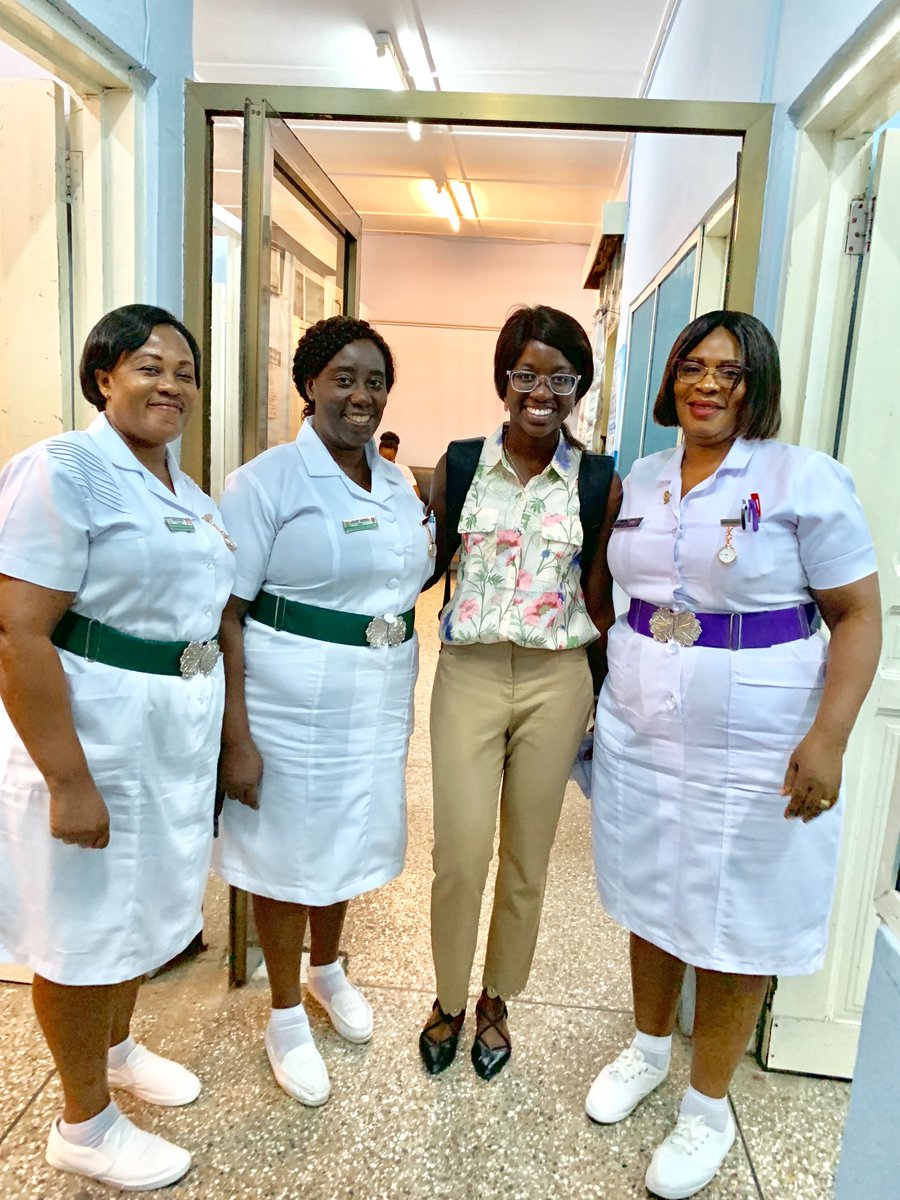 DukeGWHT's tweet photo. #GWHT Ph.D Student, Mercy Asiedu, is currently in Ghana as part of @DukeGHI's dissertation field award, who is working on a clinical study and training physicians on how to use the #Callascope in local clinics and the Accra Regional Hospital. https://t.co/fny0GfehvP