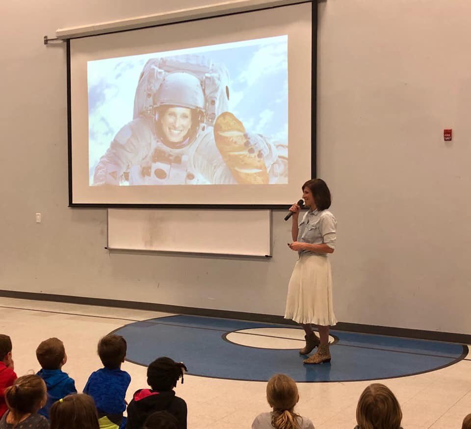 Stef_Wade's tweet photo. Followed @FuseEight’s advice yesterday: always say yes to a microphone. #schoolvisit #kidlit #aplaceforpluto https://t.co/BCLvvBMfCX