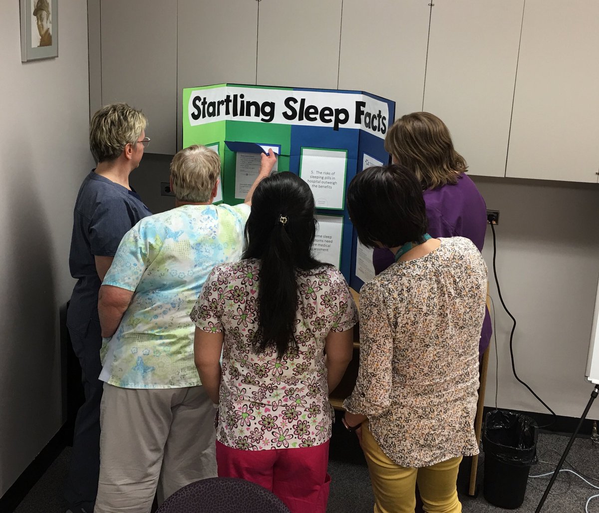 CanadianLibby's tweet photo. #Safely2Sleep long term care staff getting prepared for #deprescribing with their residents and families @DeprescribeNet @Deprescribing https://t.co/dmm2I50TBL