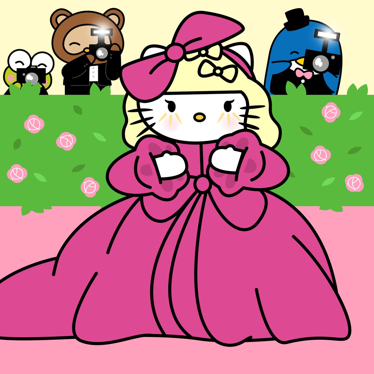 hypebae's tweet image. .@hellokitty dons all the best looks from @ladygaga, @iamcardib, and @katyperry at the 2019 #MetGala. 
Photo: pomi240