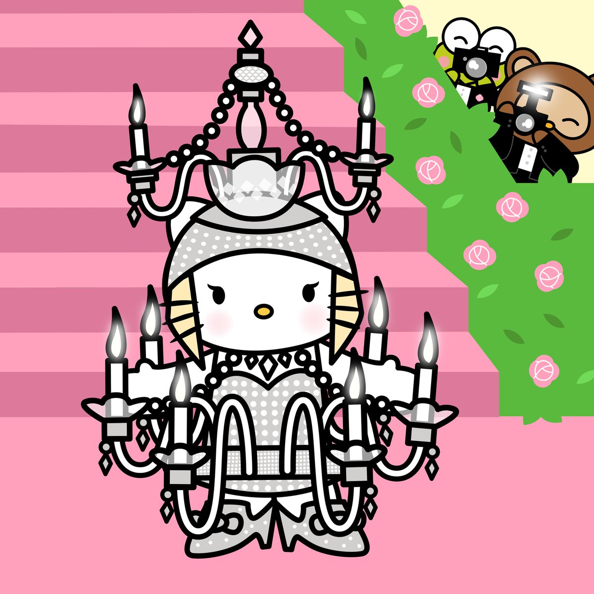 hypebae's tweet image. .@hellokitty dons all the best looks from @ladygaga, @iamcardib, and @katyperry at the 2019 #MetGala. 
Photo: pomi240