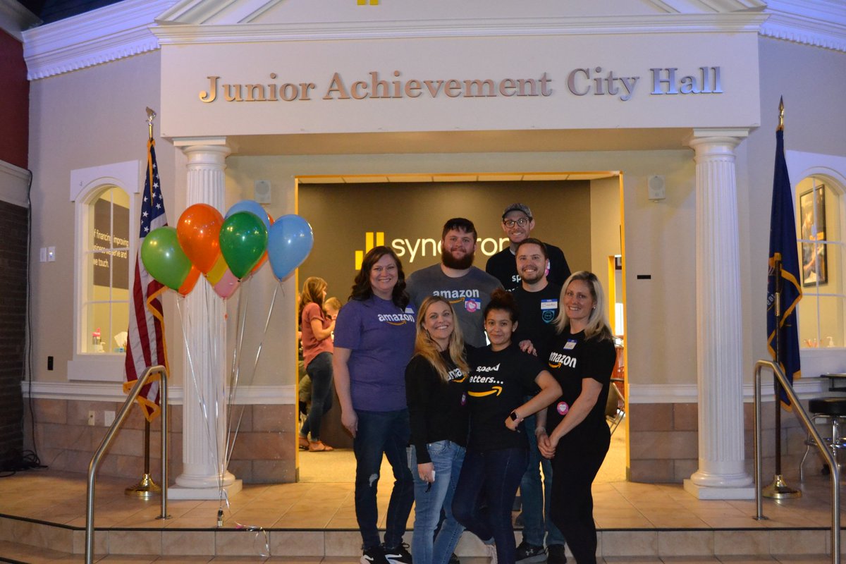 JAofUtah's tweet photo. We've had some fun and inspiring volunteers from https://t.co/MFKmVzfLoM at JA City the past few weeks. Thanks to this great groups for mentoring students at their day running JA BizTown!
#jacity #jabiztown #iheartjacity #getinvolved #volunteer #mentor #inspire https://t.co/ieQvpkHo8j
