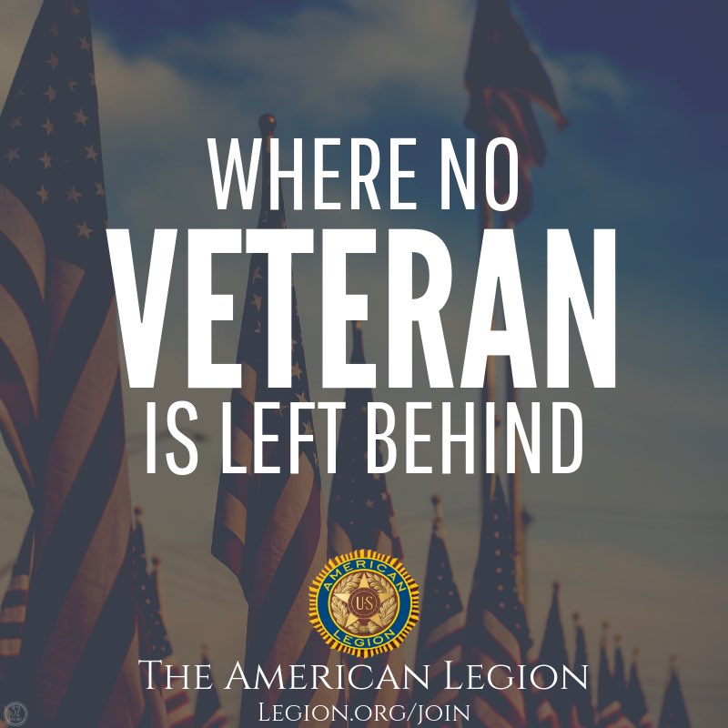 BeckyLaumann's tweet photo. @AmericanLegion fights for ALL #veterans at ALL levels to ensure that each and every one receives the #benefits and #assistance they deserve. The American Legion: Where no veteran is left behind. https://t.co/QihcUNGydy #Team100 #WeFight4U #NoVeteranLeftBehind #WeAreVeterans https://t.co/vj5y2Ld1gH