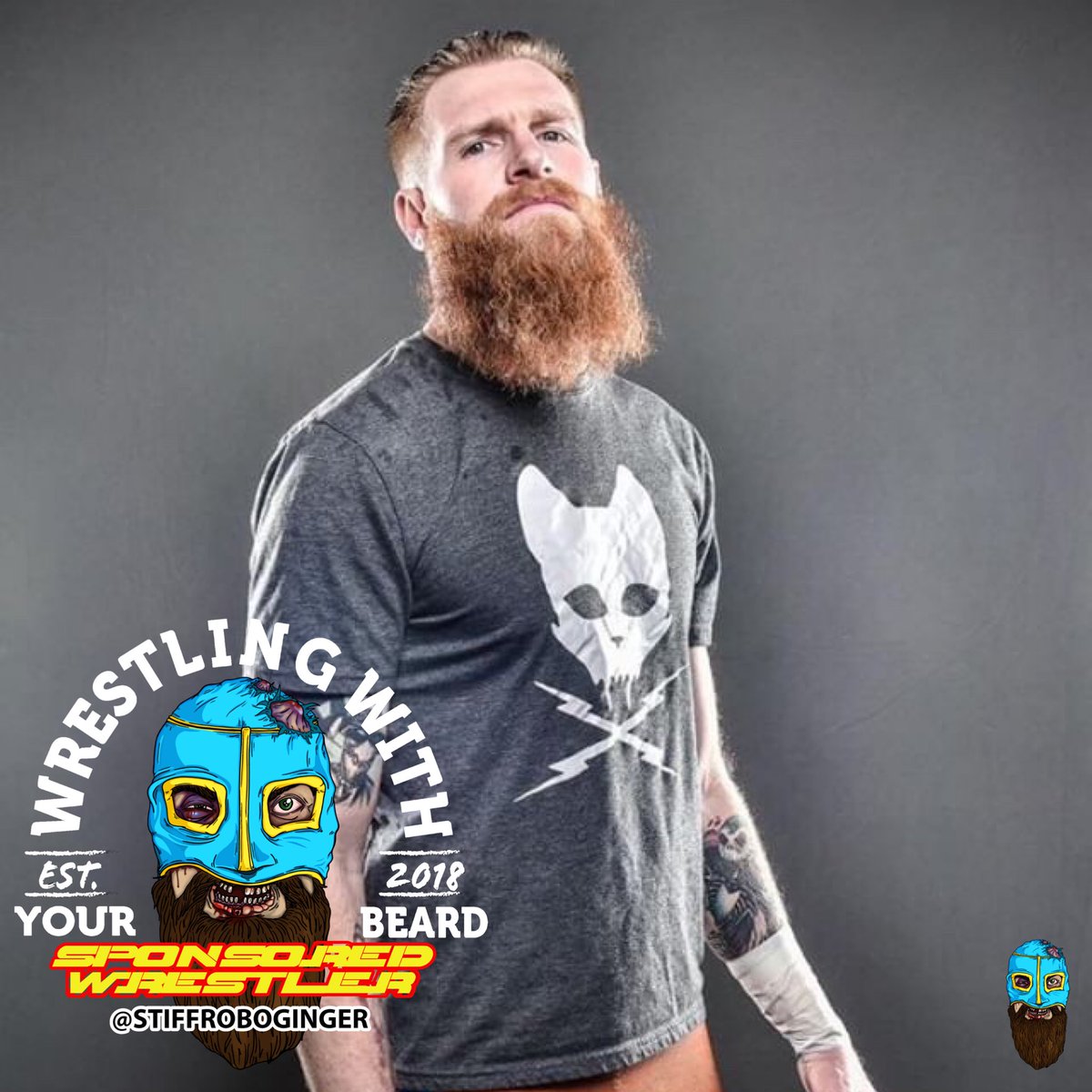 You’ve seen him in @combatzone and @sup_graps just to name a few so Welcome to the Wrestling with Your Beard Family @stiffroboginger Gary Jay! •
•
Use his code “STIFFROBOCHOP” for 15% off at checkout! 
#sponsoredathlete #stiffrobochop #garyjay #combatzonewrestling #supgraps