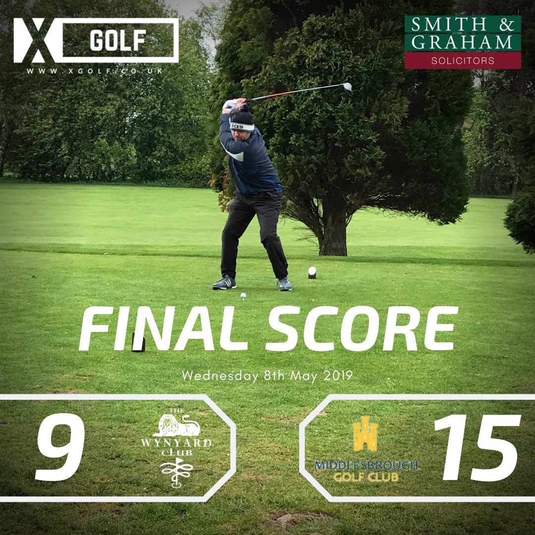 We grab ourselves 9 points, away @ Middlesbrough Brass Castle. 🏌🏿‍♂️
Bring on Bishop @ Home next Wednesday!!
#TeamWynyard #XclusiveGolf #Smith&amp;Graham