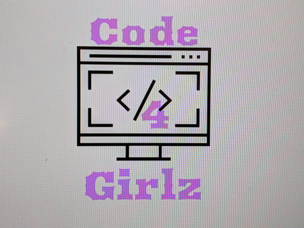 Code4Girlz's tweet photo. Check out our new student created logo during today's @thehackergals Hackathon #HACKERGAL2019 #BECAUSEWECAN #WomenInSTEM https://t.co/sEAlRCCqDD