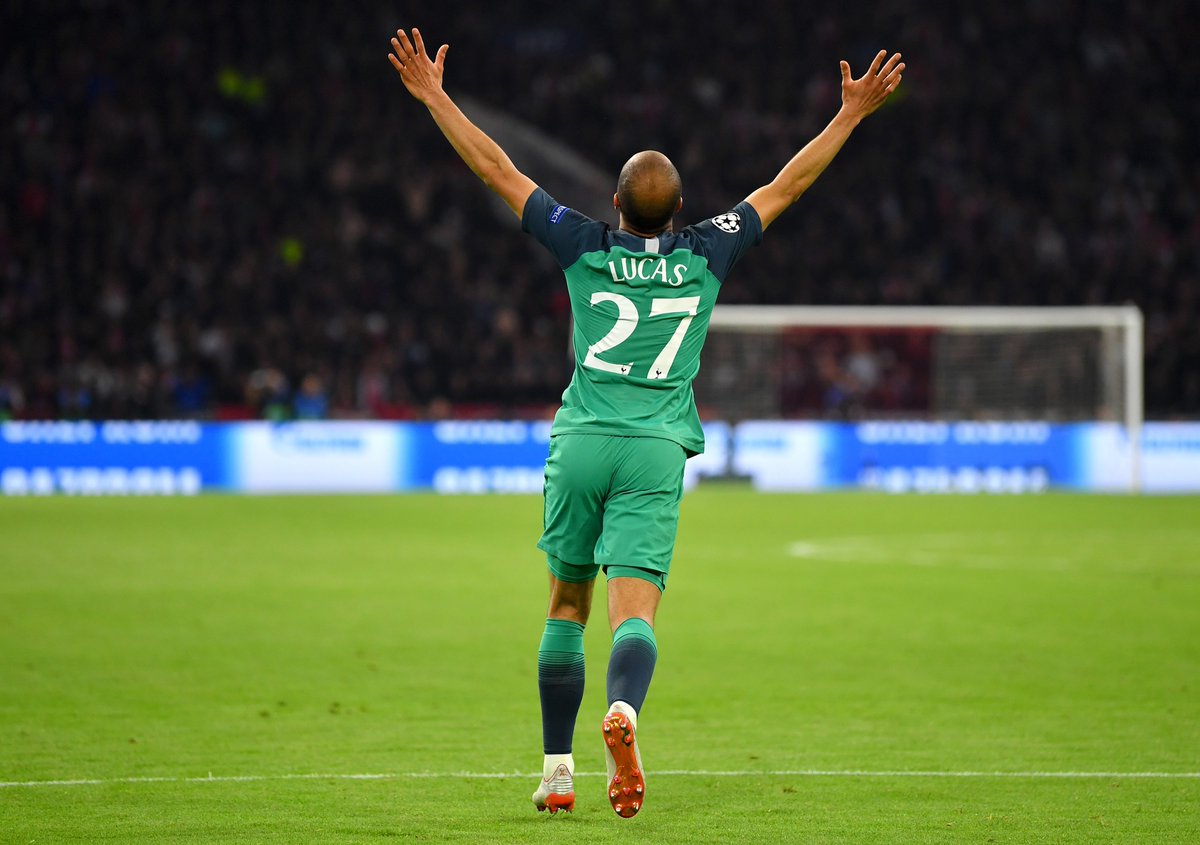 Lucas Moura terminó por eliminar al Ajax al minuto 95