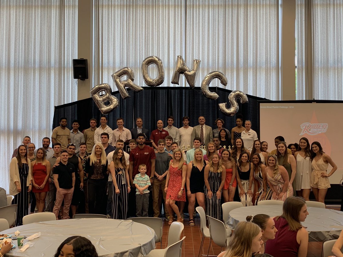 RIDERATHLETICS's tweet photo. THANK YOU to all of the 117 Broncs who donated to the Bleed Broncs Platelet Challenge! #GoBroncs https://t.co/d88j9zXkwc