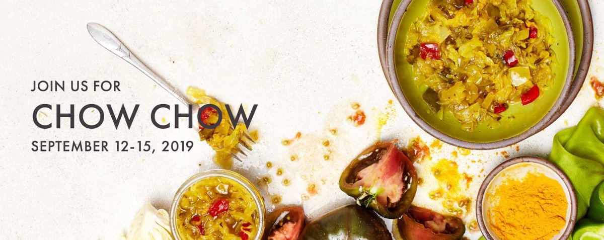 So excited about Chow Chow! The festival’s lineup includes grand tasting events, chef demonstrations, charitable collaborations, and a unique array of hands-on experiences in and around town: tinyurl.com/y264kwgy #yondervacation <a href="/VisitAsheville/">Visit Asheville</a> #chowchowavl