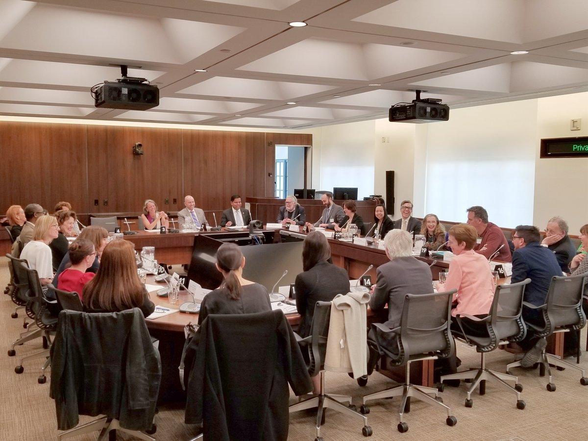 Kristian Clarke, Executive Director of the DTRC, combined forces with over 20 different arts training programs in Canada, and met the Ministry of Canadian Heritage and Multiculturalism to make the case for $10 million increase to the Canadian Arts Training Fund.
<a href="/CdnHeritage/">Canadian Heritage</a>