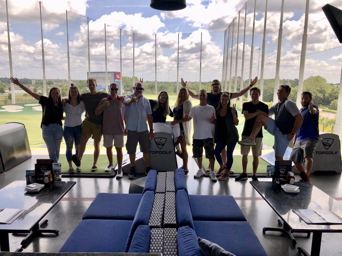sarahTTI's tweet photo. Team Tampa had a great team building day @Topgolf !!! Feeling re-energized and ready to take on #RYOBIDAYS &amp; Q2!!! 💚⛳️🔥 #TeamTTI #teambuilding https://t.co/UPKU4h8nGy
