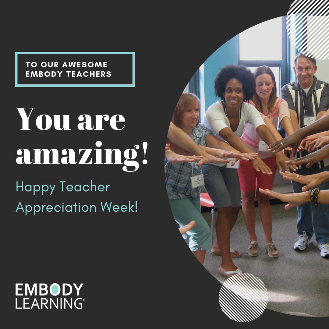 Embody_Learning's tweet image. To our amazing Embody teachers: You are SO loved and appreciated! Happy Teacher Appreciation Week!
#teacherappreciationday #teacherappreciationweek #iteach #teachersofinstagram #thankyou #teachersfollowteachers #teacherspayteachers #teacherlife #iteachtoo