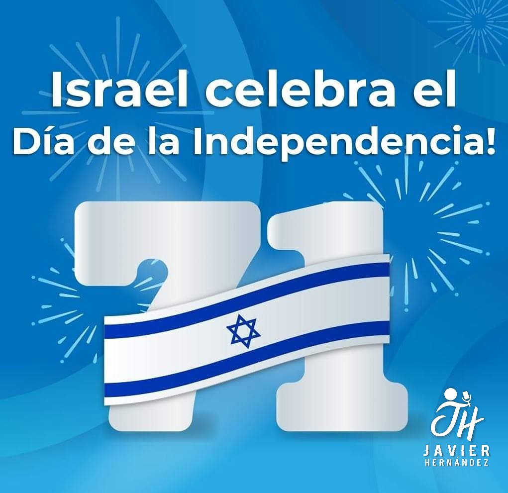 Hoy Israel celebra 71 años de Independencia de este hermana Nación. 

71 años de un sueño cumplido, de su regreso a casa, de hacer florecer el desierto y convertir cada amenaza en una oportunidad

Feliz Día de la Independencia Pueblo de Dios..!!