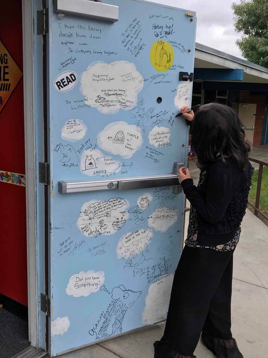 rvrdrmr's tweet image. So thankful to Once Upon a Time for another amazing author visit. Cynthia Kadohata inspired our students by sharing about her heritage and the treatment of Americans of Japanese descent during WW2.
