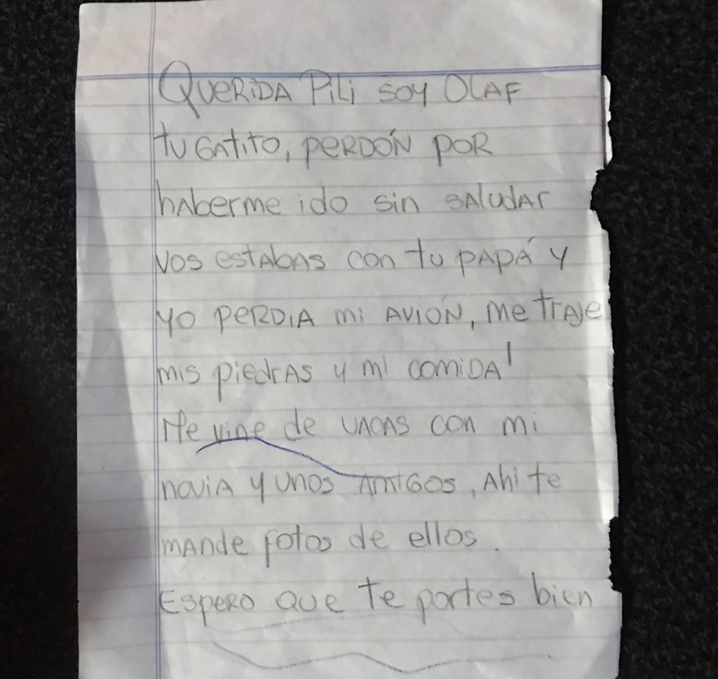 aalanlucci's tweet photo. Resulta q el gatito de mi sobrina murió y le hicieron esta carta. Adivinen quien no para de llorar (no se pq no me derivan al psiquiatra) https://t.co/bpW5UpVdyo