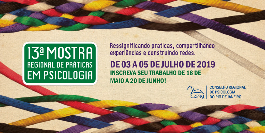 crprj's tweet photo. Inscrições para a 13ª Mostra Regional de Práticas em Psicologia começam no dia 16 de maio.
Programe-se para participar: https://t.co/Mx1cHrBIVC
#Crprjinforma #Psicologia #AgendaPsi #Mostra2019 #13Mostra https://t.co/kzNNQ7uo7N