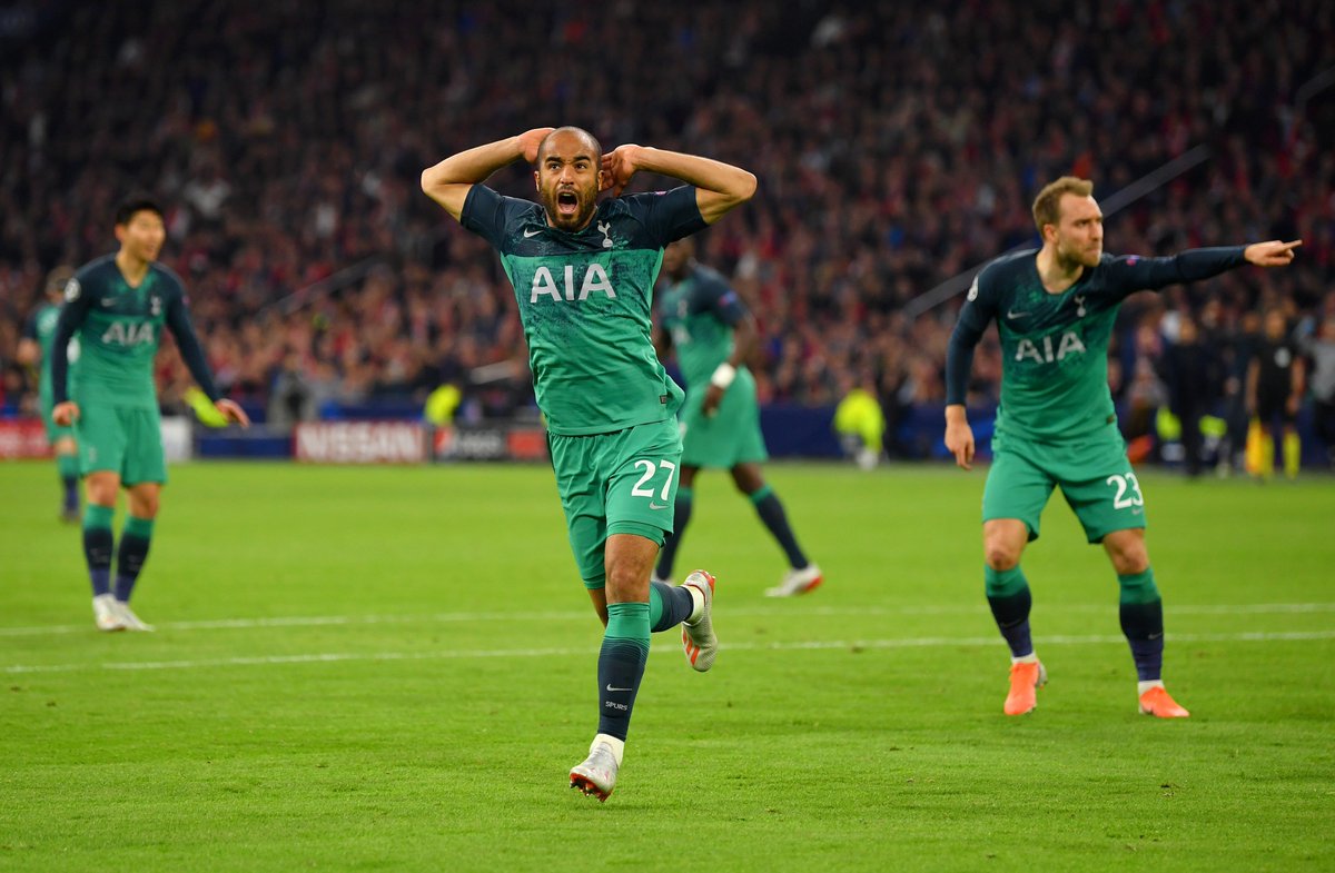 thespursweb's tweet photo. TOTTENHAM HOTSPUR ARE CHAMPIONS LEAGUE FINALISTS!!!! #THFC #COYS https://t.co/pLWCnoyvcW