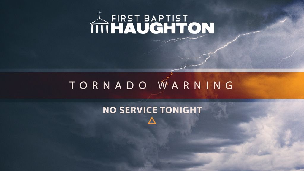 fbchaughton's tweet photo. NO WEDNESDAY NIGHT ACTIVITIES!
We are canceling our evening activities due to a tornado warning!
We will see you Sunday morning for Mother's Day! https://t.co/bNhhe8x3B8