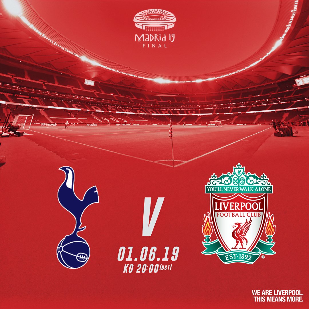 See you in Madrid, <a href="/SpursOfficial/">Tottenham Hotspur</a>... 👊