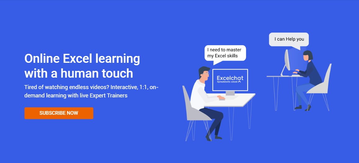 GotIt_AI's tweet photo. Tired of wasting endless hours watching half-cooked YouTube #Excel tutorial videos? #ExcelchatLearning is the fastest way to learn Excel with on-demand 1-1 courses from professional Excel experts from around the world! Learn more ==>> https://t.co/Hed8IhmXrC #ExcelTips #GotIt https://t.co/vaaNsHpBP6