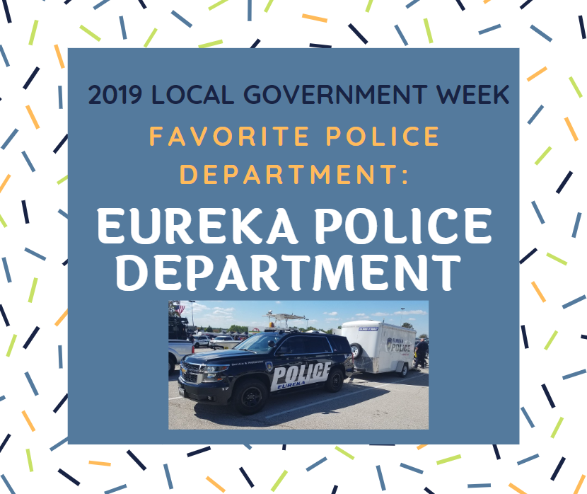 Congratulations to Eureka Police Department for winning the survey of Favorite Police Department! <a href="/EnjoyEureka/">Enjoy Eureka</a>