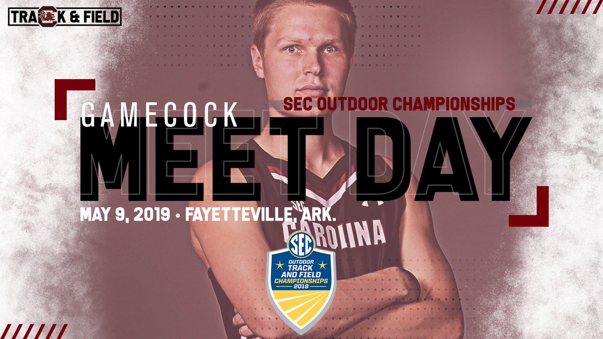 GamecockTrack's tweet photo. 🙌 MEET DAY 🙌
South Carolina at the 2019 SEC Championships
Day #1

🗺️ John McDonnell Field | Fayetteville, Ark.
⏰ First #Gamecocks Event - 2 pm CT
📊 Live Results - https://t.co/VkylEmXbvJ
📺 SEC Network+ - 6:30 pm CT - https://t.co/ajCHfnK1Iq
📰: https://t.co/KjuMzTqknK https://t.co/NANF56tAPb