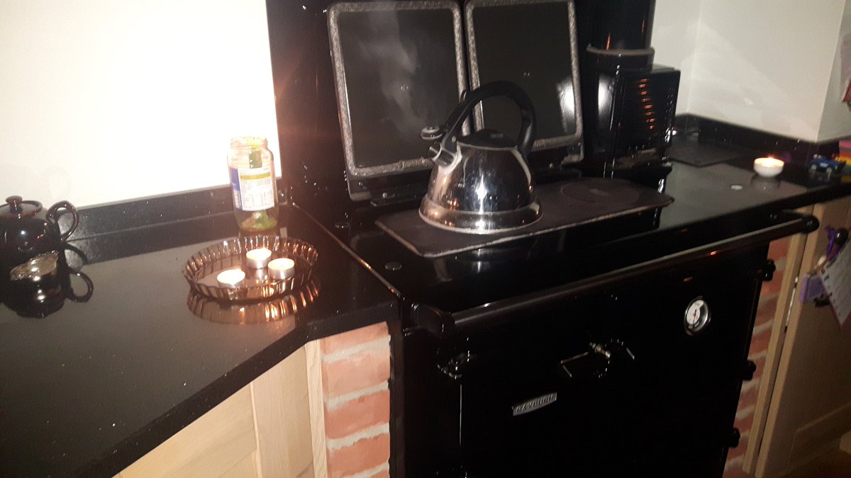 Blimey, it's back to basics tonight!  The electricity is off, so it's candles and the Rayburn - we are resilient in the country! <a href="/UKPowerNetworks/">UK Power Networks</a> say it's a blown mains cable, a temp fix will be in overnight before more work tomorrow.  Good information from the engineer on site.