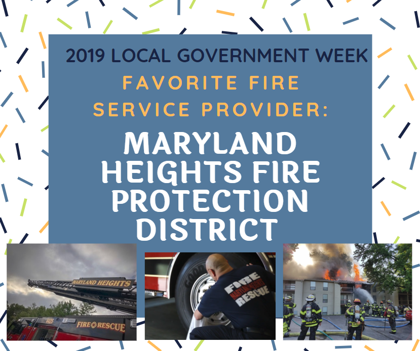 Congratulations to <a href="/MH_Fire/">Maryland Heights FPD</a> for winning the survey of Favorite Fire Service Provider!