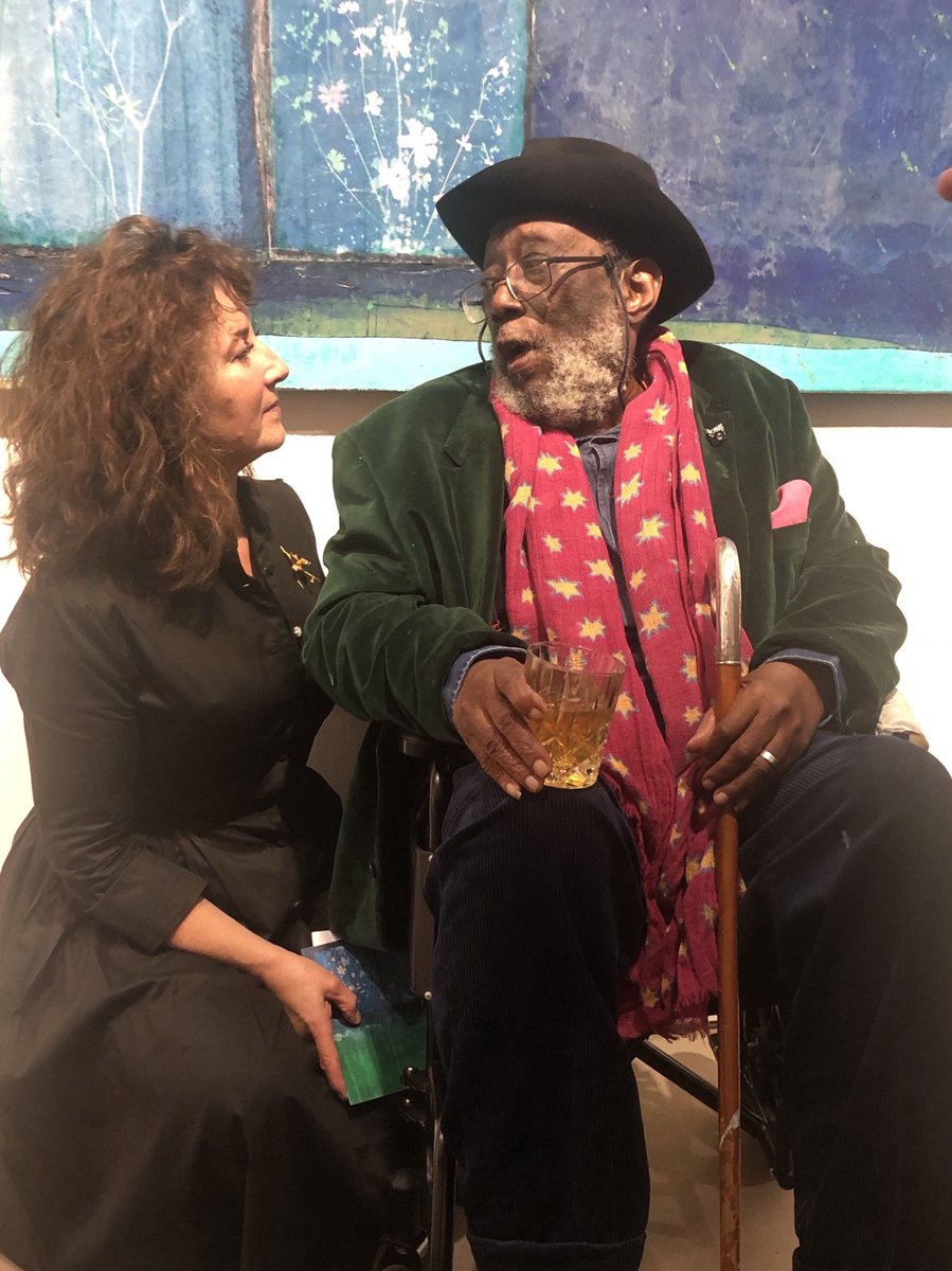 HSoA_UK's tweet photo. Proud of our Patron Frank Bowling @HalesGallery #abstractart #camden #abstractexpressionism @instantloveland @Tate #alangouk @BritishVogue https://t.co/3GWDr0qW52