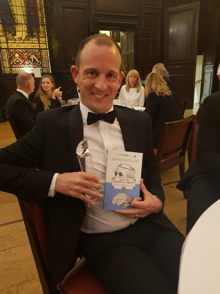 davidhaviland's tweet photo. Many thanks to the @PeoplesBkPrize for a fantastic evening, topped off by receiving this little beauty! https://t.co/DgzSowilBz