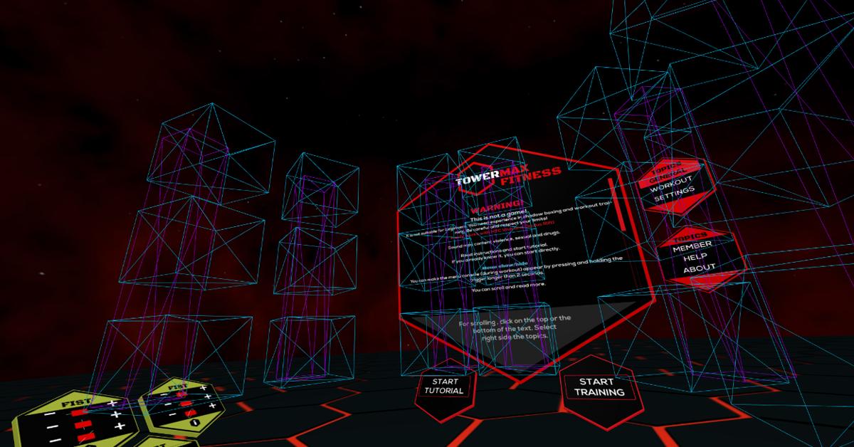 The tower has been updated!
Menus, instructions and informations are clearer and there is a tutorial now.

Try out with the <a href="/supermediumvr/">Supermedium</a> browser, the only browser at this time that supports all features!

#vrfitness #boxing #martialarts #vr