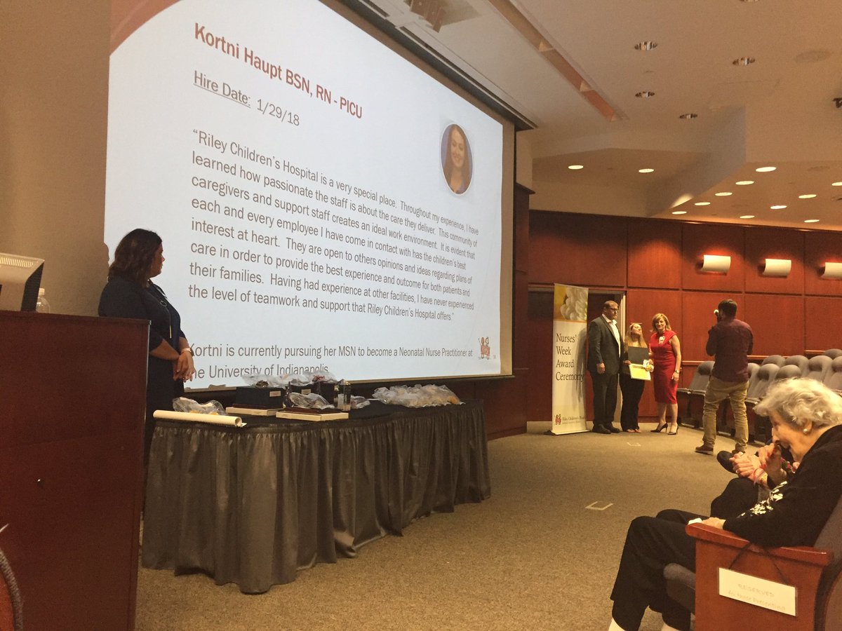 k_mill83's tweet photo. Thank you @RileyKids, Gaskins Family, the Zacharys, and Margaret Martin for providing awards and scholarships for our Riley team members! #NWAC2019 #ThankANurse19 #NursesWeek2019 #RNExcellence https://t.co/8Tg42v4kGZ